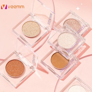 คาวบอยอายแชโดว์พาเลท Pearlescent Polarized Flash Powder Highlighter Monochrome Eyeshadow Palette Highlight veemm