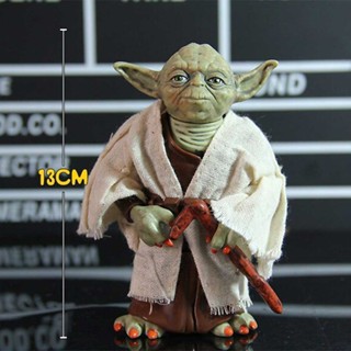 Star Wars 8 Master Yoda PVC Figure Toys Movable Statue Doll 13cm Collectible