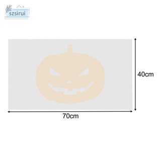 [szsirui] พรมเช็ดเท้า กันลื่น ลายรอยเท้า สีแดง ขนาด 15.75 นิ้ว X27.56 นิ้ว สําหรับตกแต่งวันฮาโลวีน