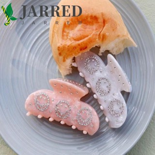 Jarred กิ๊บติดผม ประดับพลอยเทียม สีชมพู สไตล์เกาหลีวินเทจ