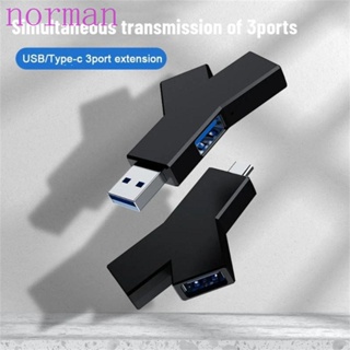 Norman อะแดปเตอร์ฮับแยก USB 3.0 3-IN-1 สําหรับคอมพิวเตอร์