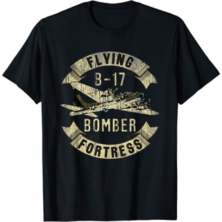 ใหม่ เสื้อยืด พิมพ์ลายเครื่องบิน WW2 สไตล์วินเทจ ไซซ์ S-3XL         