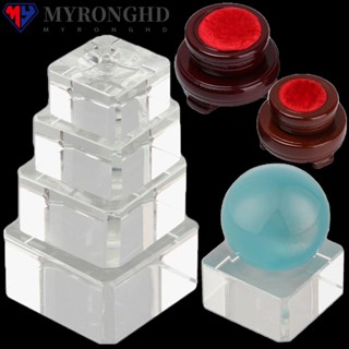 Myronghd ฐานวางลูกบอลคริสตัลใส ทรงกลม สําหรับตกแต่งบ้าน