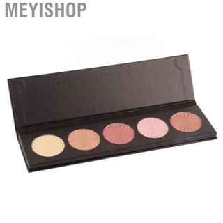 Meyishop 5 Color Eyeshadow Palette Pearl Glossy Fine  3D Contouring Natural Brightening Highlighter Eye Makeup