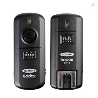 Audioworld Godox FC-16 รีโมตกดชัตเตอร์ไร้สาย 16 ช่อง 2.4GHz สําหรับ D5100 D90 D7000 D7100 D5200 D3100 D3200