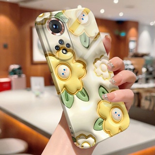 เคสโทรศัพท์มือถือแบบแข็ง กันกระแทก กันรอยกล้อง ลายการ์ตูนดอกไม้ สําหรับ Huawei P20 P30 Pro P40 Lite Y9 Prime 2019 Y9s Honor 20 50 70