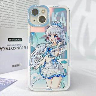 Genshin impact Summer Case Ayaka Nahida Hutao Ganyu for iPhone 14 13 12 11 Pro promax x xs xsmax xr 7 8 plus