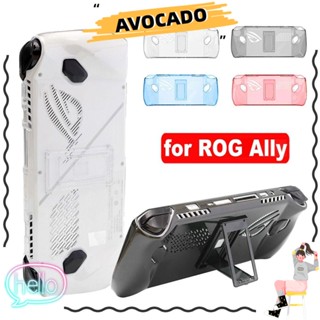 Avocarr เคสใส ปิดด้านหลัง กันกระแทก พร้อมตัวยึด อุปกรณ์เสริม สําหรับ Asus ROG Ally Game