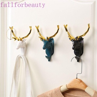 Fallforbeauty ตะขอพลาสติกแขวนติดผนัง รูปกวาง สําหรับแขวนหัวสัตว์