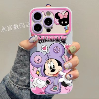 เคสโทรศัพท์มือถือ แบบนิ่ม ลายการ์ตูนมินนี่ สําหรับ Apple Iphone 14promax 13pro 12 11 7p K4OW