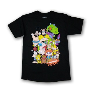 ขายดี เสื้อยืดแขนสั้น พิมพ์ลาย Nickelodeon Mad Engine 90s สีดํา สําหรับผู้ชาย 942584