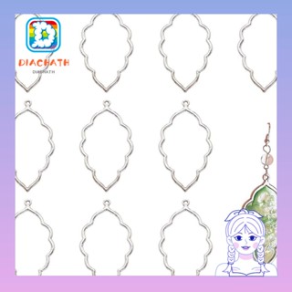 Diachath จี้ฝาหลัง, คําสําคัญทองเหลือง สีทอง: ใบไม้เปิดหลัง, จี้กรอบดอกไม้ แบบกลวง เปล่า ใบไม้ เครื่องประดับ อุปกรณ์เสริม