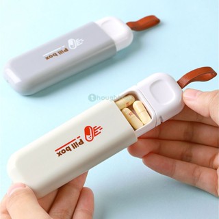 กล่องยาขนาดเล็กพกพาในครัวเรือน One Day Sub-package Pill Box The Elderly Carry Sub-pill Case Mini-pill Sub-package Box TH