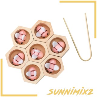 [Sunnimix2] ของเล่นไม้จับคู่ผึ้ง เพื่อการเรียนรู้ สําหรับเด็กวัยหัดเดิน