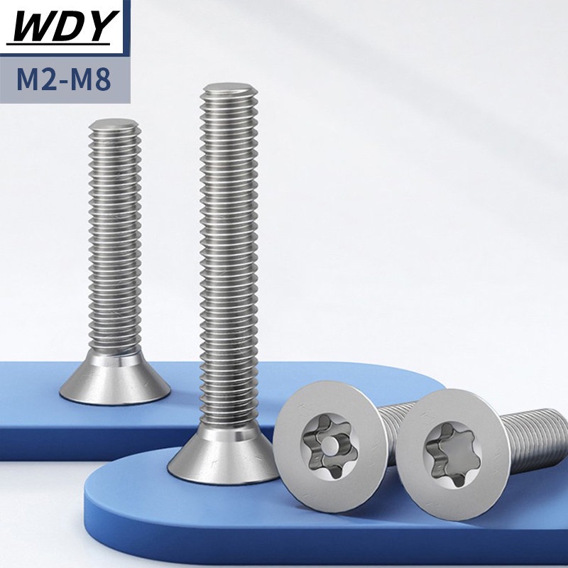 [YHM1] น็อต สกรู หัวเตเปอร์ F ดาว ท็อกซ์ แกนเดือย สแตนเลส 304 เกลียวมิล M3M4M5M6M8 / Flat Head Pin-Torx ราคา ถูกที่สุด ดีลบีเคเค แกลเลอรีภาพที่ 3