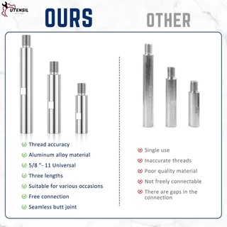 [3 ชิ้น]เครื่องบดมุม ก้านต่อลูกหมู 75/100/140mm M14 อลูมิเนียม อะแดปเตอร์ด้ายแผ่นขัดการเชื่อมต่อก้านขัดอุปกรณ์เสริม