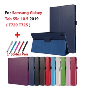 SAMSUNG เคสแท็บเล็ต หนัง PU พร้อมปากกา ขาตั้ง สําหรับ Galaxy Tab S5e S5 e 10.5 นิ้ว SM-t720 S5e t720 T725 2019 SM-T725