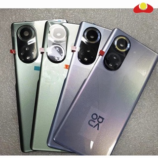 สําหรับ Huawei Nova 8 / Nova 8 Pro ฝาครอบแบตเตอรี่ แผงกระจกด้านหลัง เคสด้านหลัง + สติกเกอร์กาว ANG-LX1