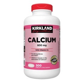 Kirkland Signature Calcium 600 mg. with Vitamin D3  500 Tablets.