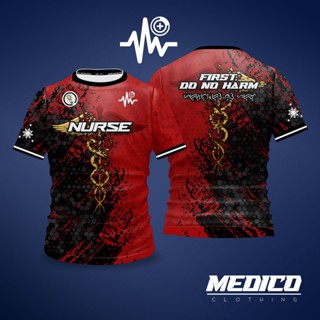 เสื้อยืดพยาบาล V1 MediCo แบบเต็มตัว สําหรับพยาบาล