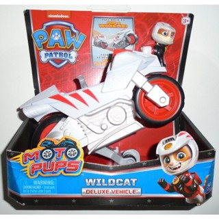 Nickelodeon Paw Patrol Wildcat ยานพาหนะดีลักซ์ - Moto Pups