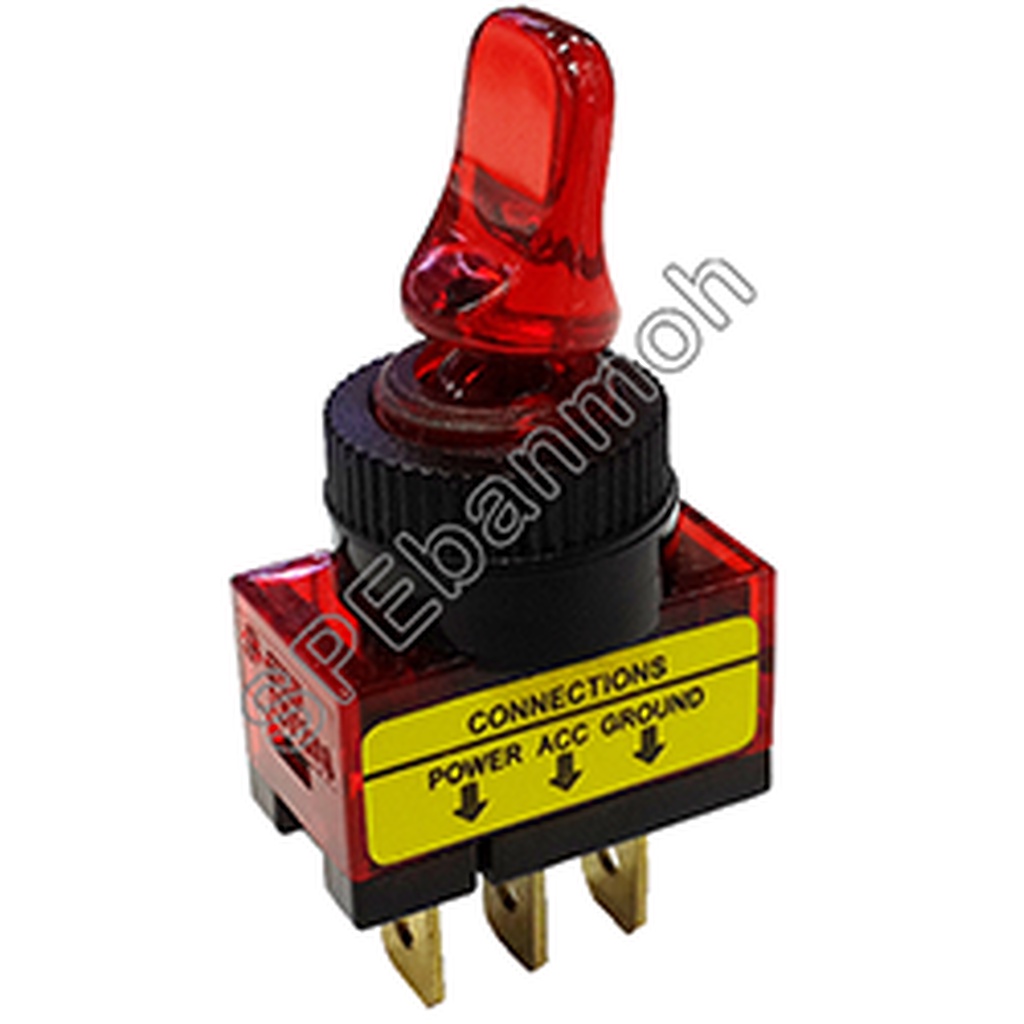 [ 1 ชิ้น ] R13-423L2-01-RED สวิทช์โยก มีไฟ แสดงสถานะ TAIWAN SCI Toggle Switch 12VDC 20A 24VDC 10A สวิทช์โยก DC สวิทช์...