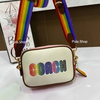 กระเป๋าสะพายทรงเหลี่ยม c9939 ca072 Mini Jamie Camera with rainbow Bag 005