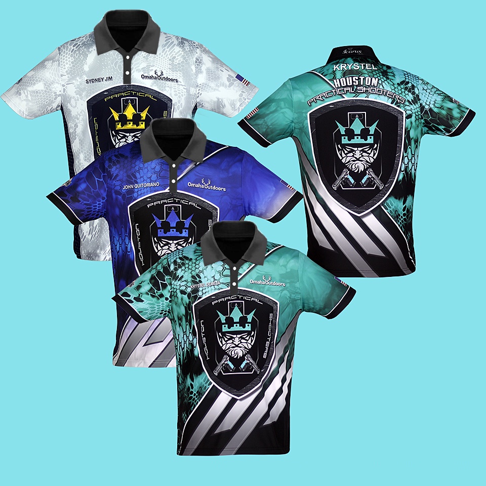 Practical SHOOTING POLO SHIRT Houston ปฏิบัตินักกีฬาสําหรับผู้ชายระเหิดสําหรับผู้ชายผู้หญิง 2023 สไต