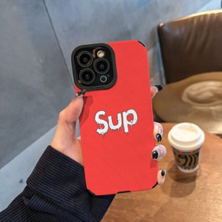 Lee ใหม่ เคสป้องกันโทรศัพท์มือถือ แบบแข็ง ลาย Red sup Street Wear สําหรับ Apple Iphone 11promax xsmax 13promax 14promax 13 12 11 x xr 8plus 7N4H