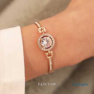 Fancysip ขายดี สร้อยข้อมือ ประดับเพทาย ปรับได้ หรูหรา ฤดูร้อน เครื่องประดับ อเนกประสงค์ สไตล์เกาหลี สําหรับผู้หญิง