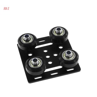 HAI Mini V Gantry Rod Plate with Wheel for V-Slot Aluminum Profile 3D Printer Accessories Parts Set for CNC Kossel Nema