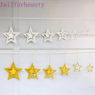 Fallforbeauty แบนเนอร์ สีทอง สีเงิน สําหรับแขวนตกแต่งผนังบ้าน ห้องนั่งเล่น ปาร์ตี้ งานแต่งงาน