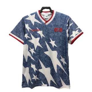 เสื้อกีฬาแขนสั้น ลายทีมชาติฟุตบอล USA 1994 AAA แห้งเร็ว สไตล์วินเทจ สําหรับผู้ชาย ไซซ์ S - XXL