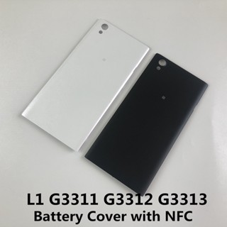 ฝาครอบแบตเตอรี่ด้านหลัง พร้อมโลโก้ NFC สําหรับ Sony Xperia L1 G3311 G3312 G3313