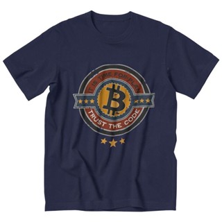 เสื้อยืดแขนสั้นคอกลมเสื้อยืดไม่ต้องรีด ฉันบอกคุณแล้วเสื้อยืด Bitcoin ผู้ชายแขนสั้น Blockchain Crypto BTC เสื้อยืดฤดูร้อน