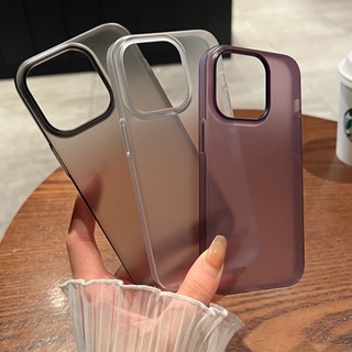 เคสโทรศัพท์มือถือ PC แข็ง ใส ผิวด้าน บางมาก กันกระแทก ลายนิ้วมือ สําหรับ IPHONE 14 PRO MAX case 14 PLUS IPHONE 12 13 PRO MAX