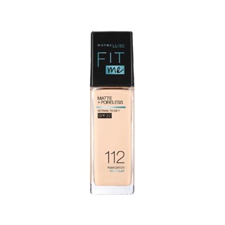 Maybelline เมย์เบลลีน ฟิตมี แมท แอนด์ พอร์เลส ฟาวเดชั่น 30 มล. #112 Natural Ivory