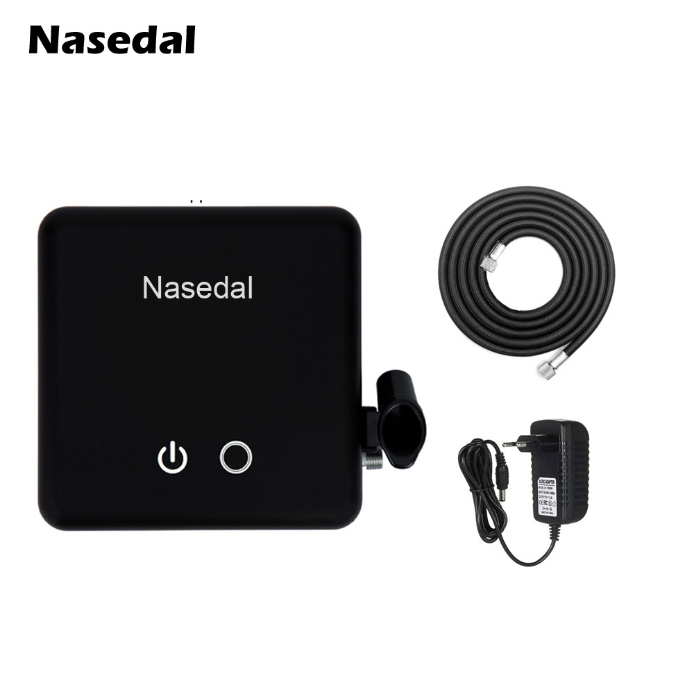Nasedal Auto-Stop Start Air Compressor Use with Airbrush Nail Art Makeup Tattoo Model Cake Car Paint Tool (No Airbrush)