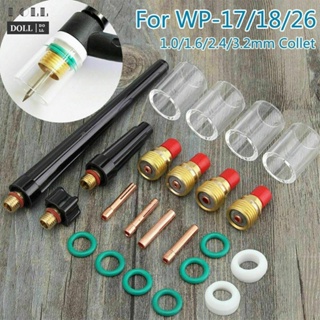 ⭐2023 ⭐23Pcs TIG Welding Stubby Gas Lens #10 Cup Kit For Tig WP-17/18/26 Torch