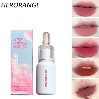 Heroange Air ลิปสติก ลิปกลอส เนื้อแมตต์กํามะหยี่ ติดทนนาน