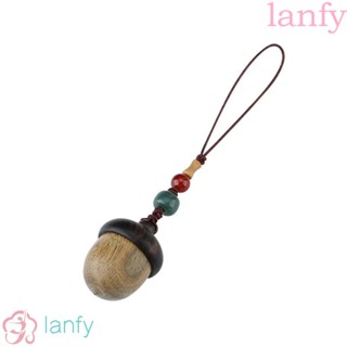 Lanfy พวงกุญแจ จี้ไม้จันทน์ เปิดได้ สําหรับห้อยกระเป๋า โทรศัพท์มือถือ