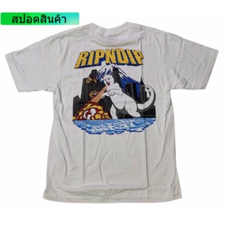 TOP CTเสื้อยืดRipNdip ripndipskateboard tshirts ผ้าฝ้ายแท้