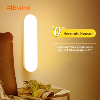 Eralml โคมไฟติดผนังอัจฉริยะ Led เซนเซอร์ตรวจจับการเคลื่อนไหวมนุษย์ ชาร์จ Usb สําหรับบ้าน ห้องนอน ห้องโถง ตู้เสื้อผ้า