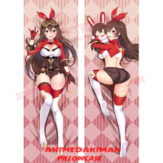 ปลอกหมอน แบบนิ่ม ลายอนิเมะญี่ปุ่น Amber Genshin Impact Dakimakura ขนาด 50x160 ซม. DK4360