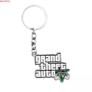 Maurice Game GTA V พวงกุญแจ สําหรับผู้ชาย ของขวัญวันเกิด กระเป๋าจี้ Muti-Pendant Game GTA Key Holder