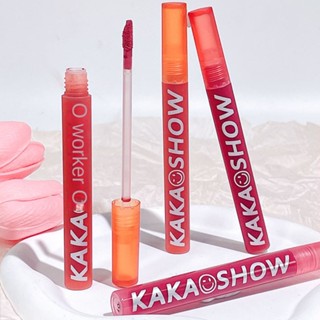 ✧ พร้อม Stcok Kakashow 6สีกำมะหยี่ลิปเคลือบพื้นผิวหมอกเคลือบการแสดงผลสีสูงถ้วยไม่ติดกันน้ำติดทนนานลิปโคลนลิปแต่งหน้าสูง