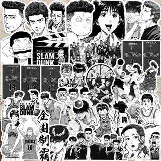 64 ชิ้น / ชุด ❉ Slam DUNK . สติกเกอร์คลาสสิก สีดํา และสีขาว Series 01 ❉ สติกเกอร์ Doodle แฟชั่น กันน้ํา DIY