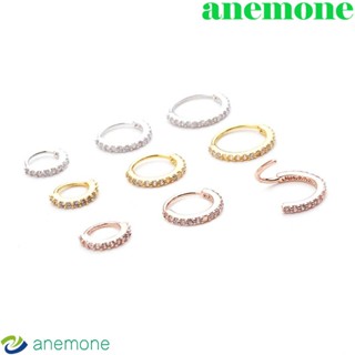 Anemone เครื่องประดับต่างหูห่วงเจาะร่างกายสีโรสโกลด์ / สีเงิน 1 ชิ้น