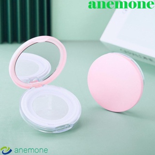 Anemone กล่องพัฟฟองน้ําเปล่า ขนาดเล็ก แบบพกพา พร้อมกระจกแต่งหน้า 5 กรัม DIY