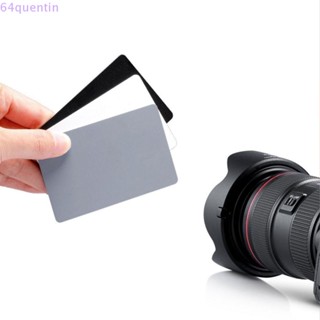 QUENTIN 18% 3 in 1 Balance Card Set 3 in 1+Strap Set Digital Gray Card Three Color Balance Card 8.5x5.5cm Correction Tool Digital Camera Photography Accessories Neck Strap Balance Cards White Balance Card